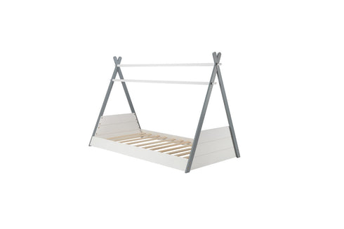 Teepee Single Bed White & Grey